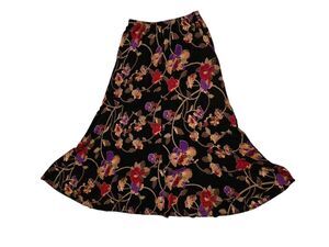 West End M Petite Skirt Midi Slinky Liquid Knit Whimsigoth Fairy Grunge